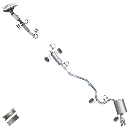 2007-2009 Ford Fusion 2.3L Manifold Converter & Exhaust Pipes w/ Muffler Kit | EPA Approved