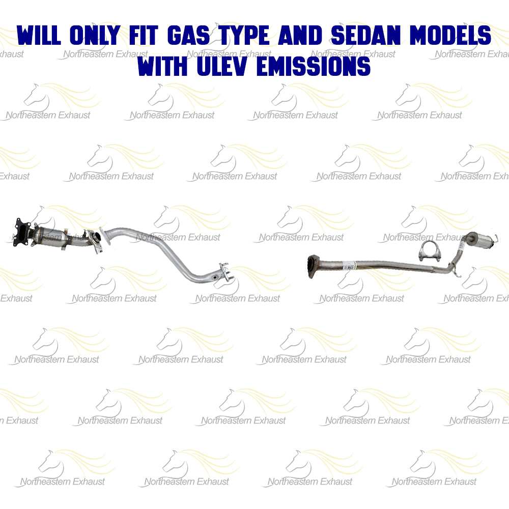 2014-2015 Civic 1.8L EPA Manifold Catalytic & Exhaust Pipes w/ Resonator