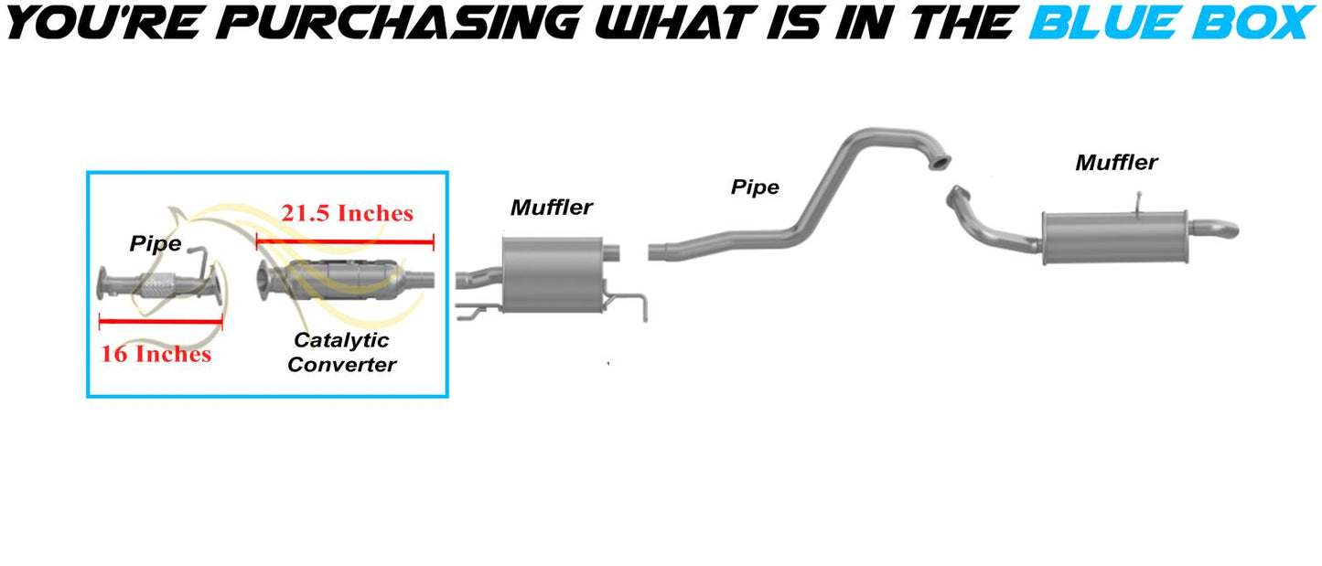 2014-2016 Kia Soul 2.0L EPA Approved Exhaust Pipe w/ Catalytic Converter Kit