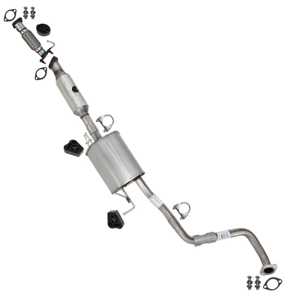 2014-2016 Kia Soul 2.0L EPA Catalytic w/ Exhaust Pipe & Muffler Assembly Kit