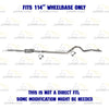 2007-2009 Sprinter 2500 3.0L Stainless Steel Muffler Tail Pipe Kit