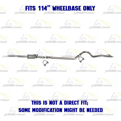 2007-2009 Sprinter 2500 3.0L Stainless Steel Muffler Tail Pipe Kit