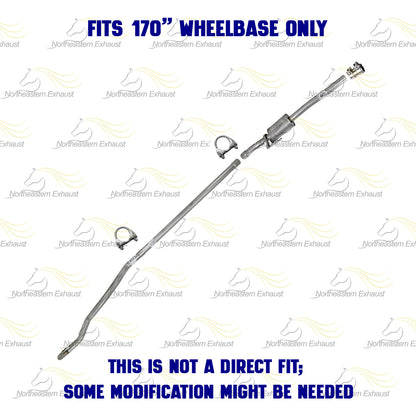 2007-2009 Sprinter 2500 3.0L Stainless Steel Muffler Tail Pipe Kit