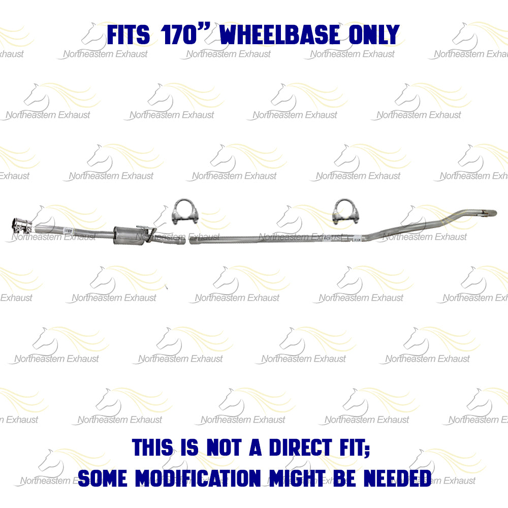 2007-2009 Sprinter 2500 3.0L Stainless Steel Muffler Tail Pipe Kit