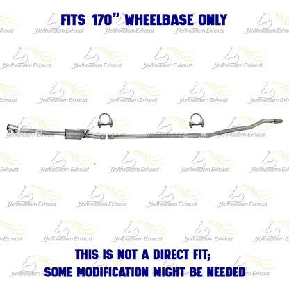 2007-2009 Sprinter 2500 3.0L Stainless Steel Muffler Tail Pipe Kit