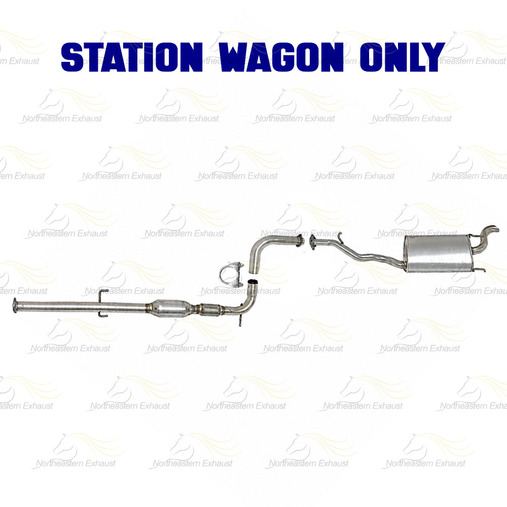 1994-1995 Honda Accord 2.2L Station Wagon Exhaust Resonator Pipe and Muffler