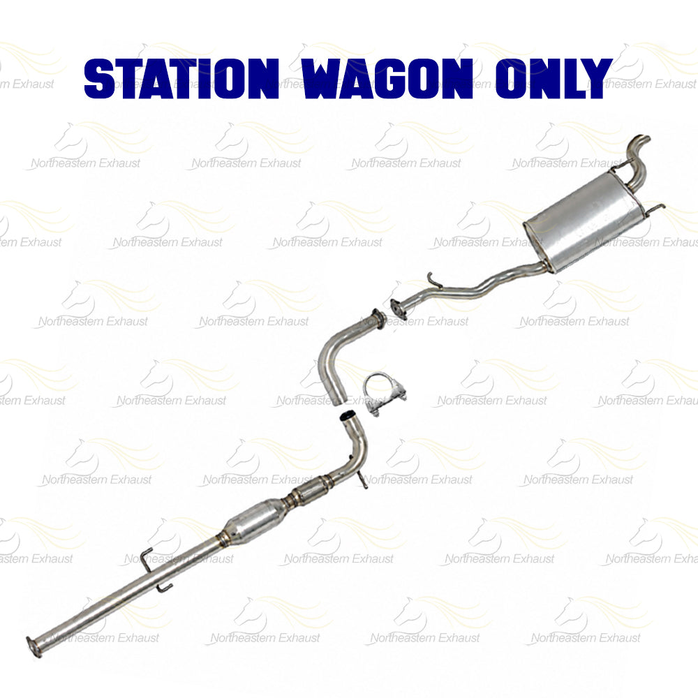1994-1995 Honda Accord 2.2L Station Wagon Exhaust Resonator Pipe and Muffler