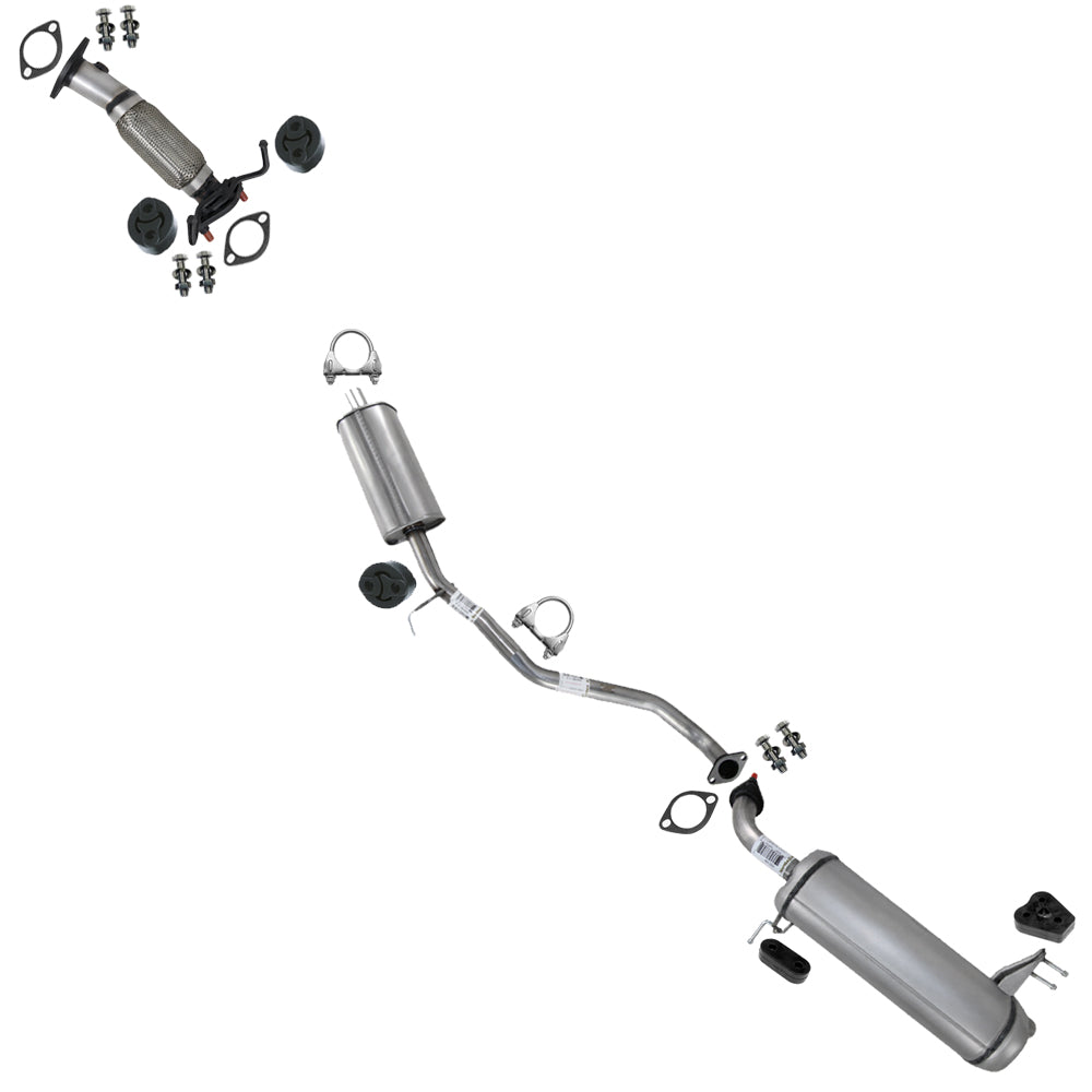 2012-2013 Kia Soul 2.0L Exhaust Front Pipe with Resonator Pipe & Muffler Kit | Stainless Steel