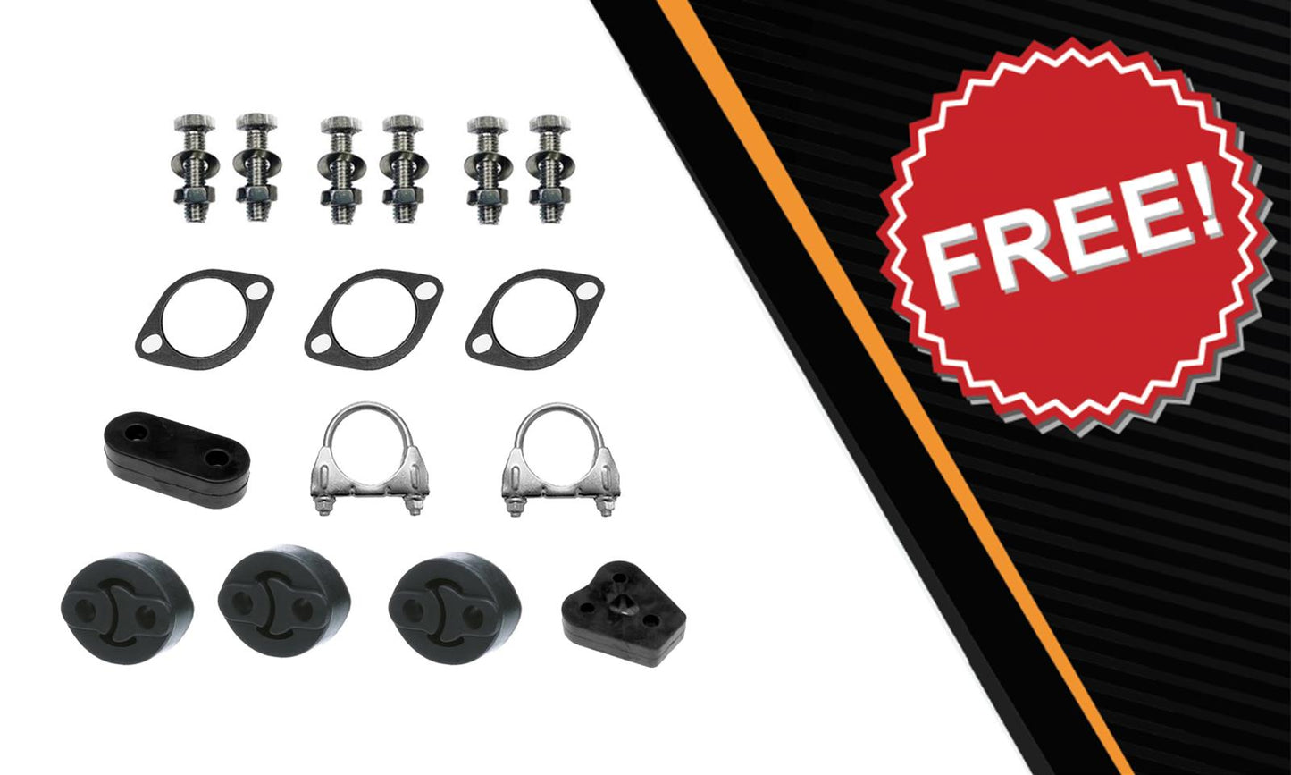2012-2013 Kia Soul 2.0L Exhaust Front Pipe with Resonator Pipe & Muffler Kit | Stainless Steel