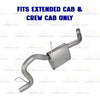 2005-2010 Dodge Dakota 3.7L & 4.7L Exhaust Tail Pipe | Stainless Steel