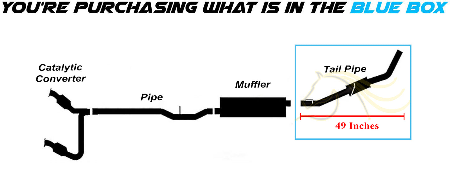 2011 RAM Dakota 3.7L & 4.7L Exhaust Tail Pipe | Stainless Steel