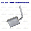 2004 Chevrolet Malibu 3.5L Front Pipe, Resonator, Intermediate Pipe, Muffler Kit | Stainless Steel