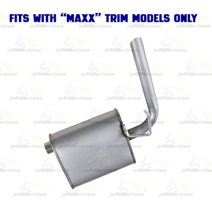Stainless Steel Intermediate Pipe with Muffler Kit fits: 2004-2007 Malibu 3.5L