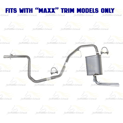 Stainless Steel Intermediate Pipe with Muffler Kit fits: 2004-2007 Malibu 3.5L