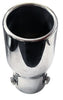 Single Angled Rolled-End Exhaust Tips 2.25" Inlet, 3" Outlet, 5.5" Long | Stainless Steel | 2 Pack