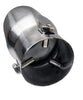 Single Angled Rolled-End Exhaust Tips 2.25" Inlet, 3" Outlet, 5.5" Long | Stainless Steel | 2 Pack