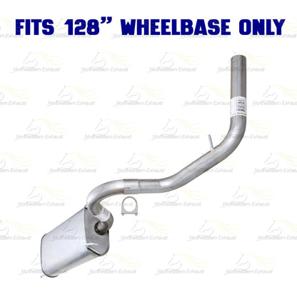 2005-2012 Toyota Tacoma 4.0L 128" WB Exhaust Pipe w/ Muffler Kit | Stainless Steel