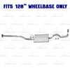 2005-2012 Toyota Tacoma 4.0L 128" WB Exhaust Pipe w/ Muffler Kit | Stainless Steel