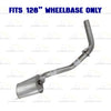 2013-2015 Toyota Tacoma 4.0L 128in WB Intermediate Pipe w/ Muffler Exhaust Kit | Stainless Steel