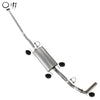 2013-2015 Toyota Tacoma 4.0L 140in WB Intermediate Pipe w/ Muffler Exhaust Kit | Stainless Steel