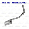 2013-2015 Toyota Tacoma 4.0L 140in WB Intermediate Pipe w/ Muffler Exhaust Kit | Stainless Steel