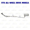 2014-2019 Mitsubishi Outlander 2.4L AWD Front Pipe w/ Catalytic & Muffler Kit | EPA Approved