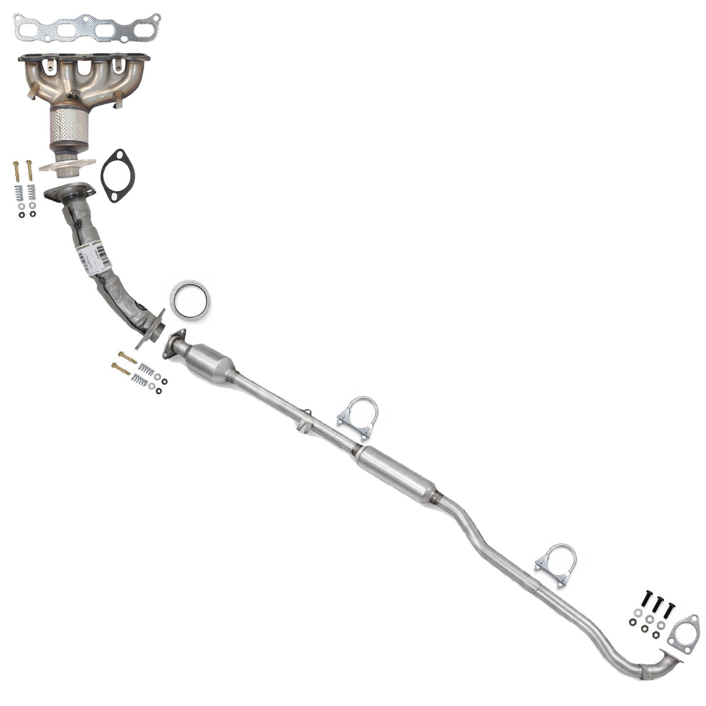 2014-2018 Mitsubishi Outlander 2.4L AWD Manifold Converter Front Pipe & Catalytic Kit | EPA Approved