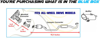2014-2018 Mitsubishi Outlander 2.4L AWD Manifold Converter Front Pipe & Catalytic Kit | EPA Approved