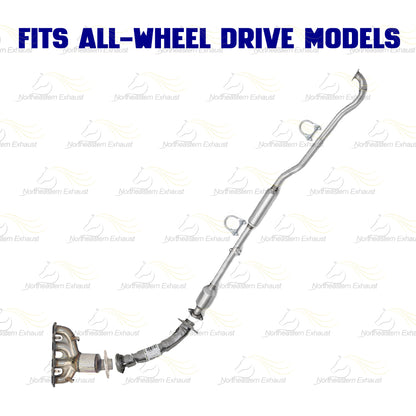2014-2018 Mitsubishi Outlander 2.4L AWD Manifold Converter Front Pipe & Catalytic Kit | EPA Approved
