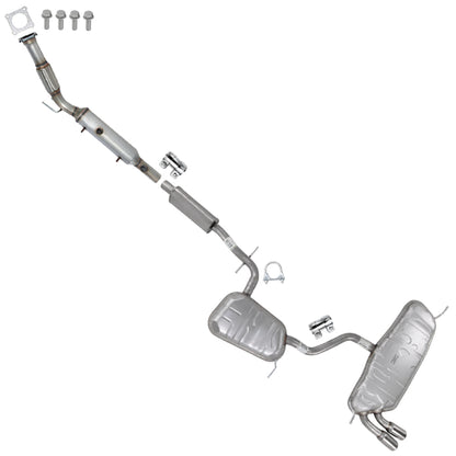 2010 Volkswagen Golf 2.5L Exhaust Catalytic w/ Resonator & Muffler Kit | EPA Approved