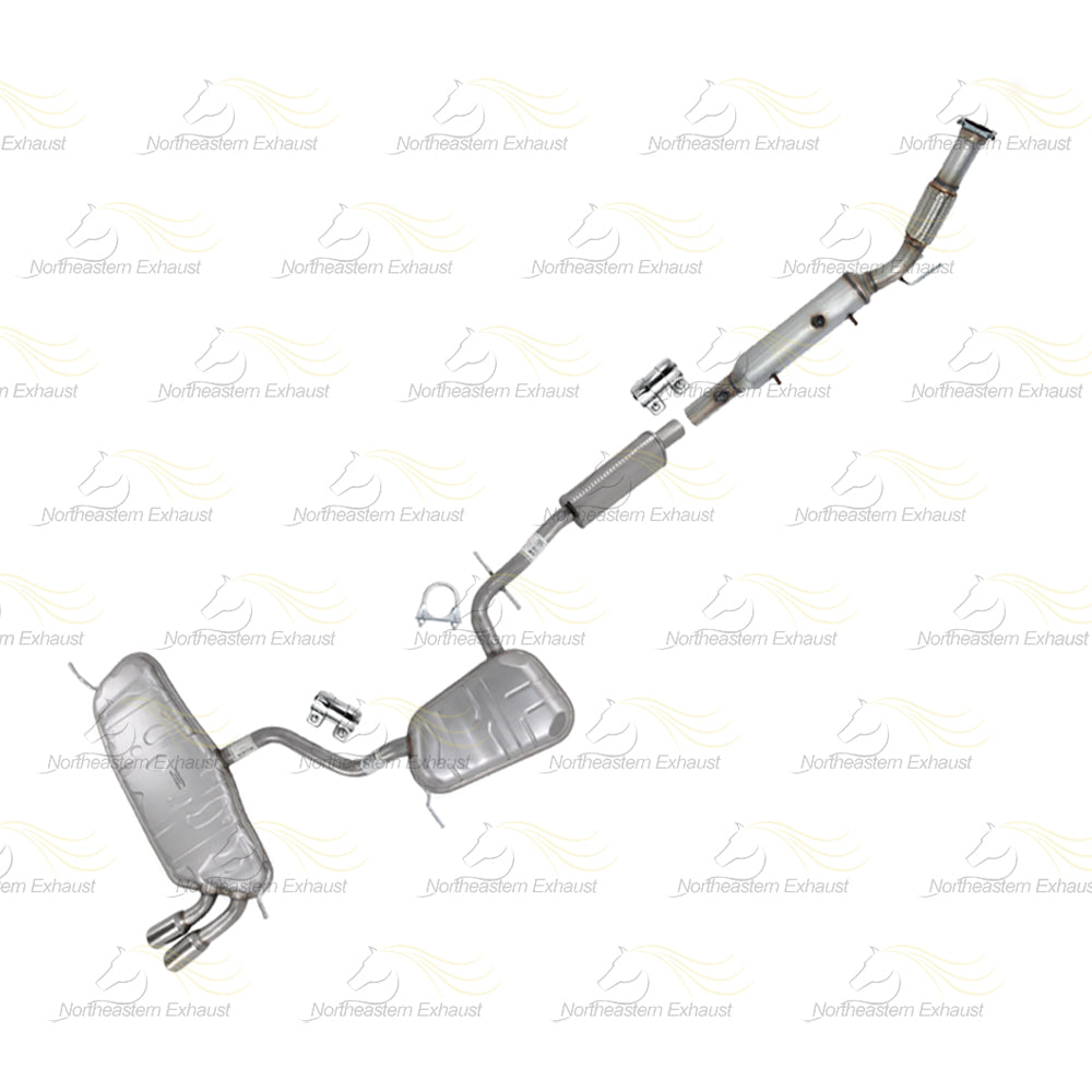 2010 Volkswagen Golf 2.5L Exhaust Catalytic w/ Resonator & Muffler Kit | EPA Approved