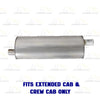 2005-2010 Dodge Dakota 3.7L & 4.7L Exhaust Muffler | Stainless Steel