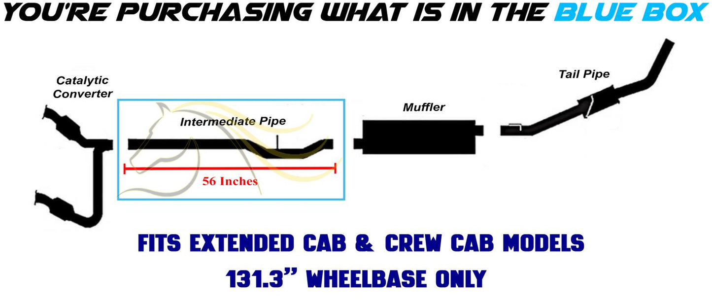 2007 Mitsubishi Raider 4.7L & 2008-2009 Mitsubishi Raider 3.7L Intermediate Pipe | Stainless Steel