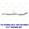 2007 Mitsubishi Raider 4.7L & 2008-2009 Mitsubishi Raider 3.7L Intermediate Pipe | Stainless Steel