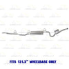 2007 RAM Dakota 3.7L & 4.7L Exhaust Intermediate Pipe Muffler & Tail Pipe Kit | Stainless Steel