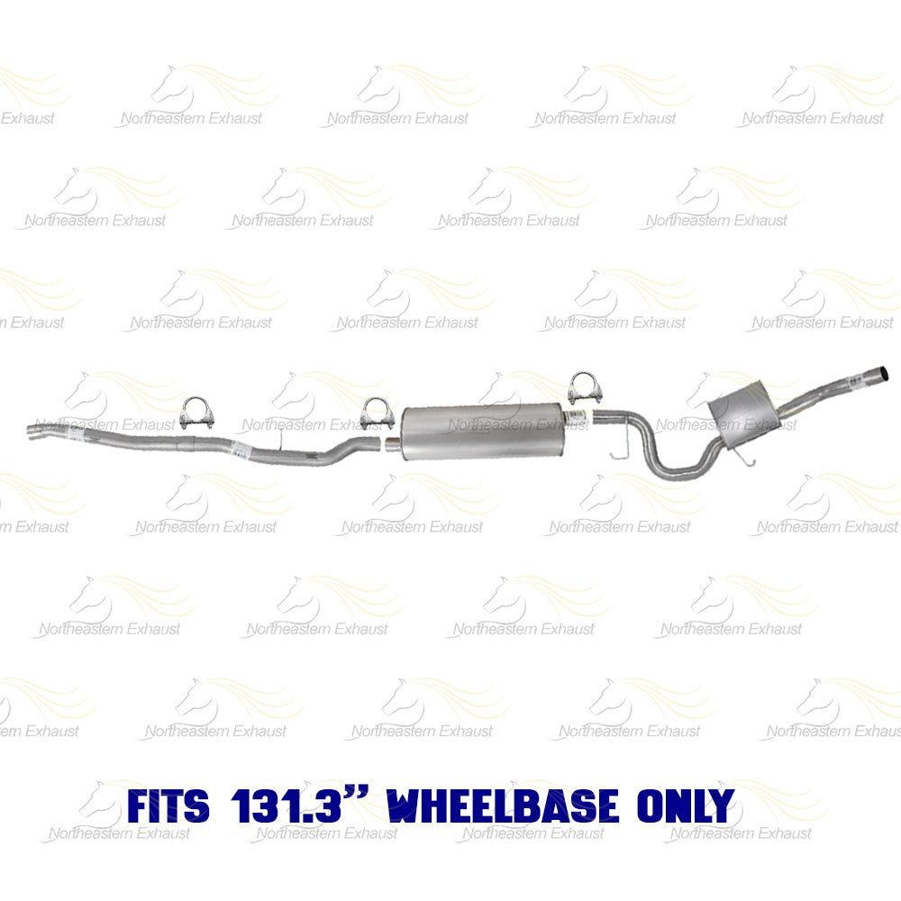2007 RAM Dakota 3.7L & 4.7L Exhaust Intermediate Pipe Muffler & Tail Pipe Kit | Stainless Steel