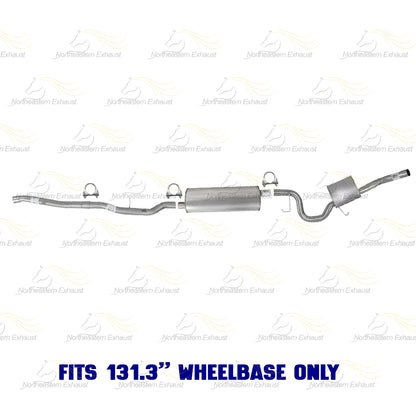 2007 RAM Dakota 3.7L & 4.7L Exhaust Intermediate Pipe Muffler & Tail Pipe Kit | Stainless Steel