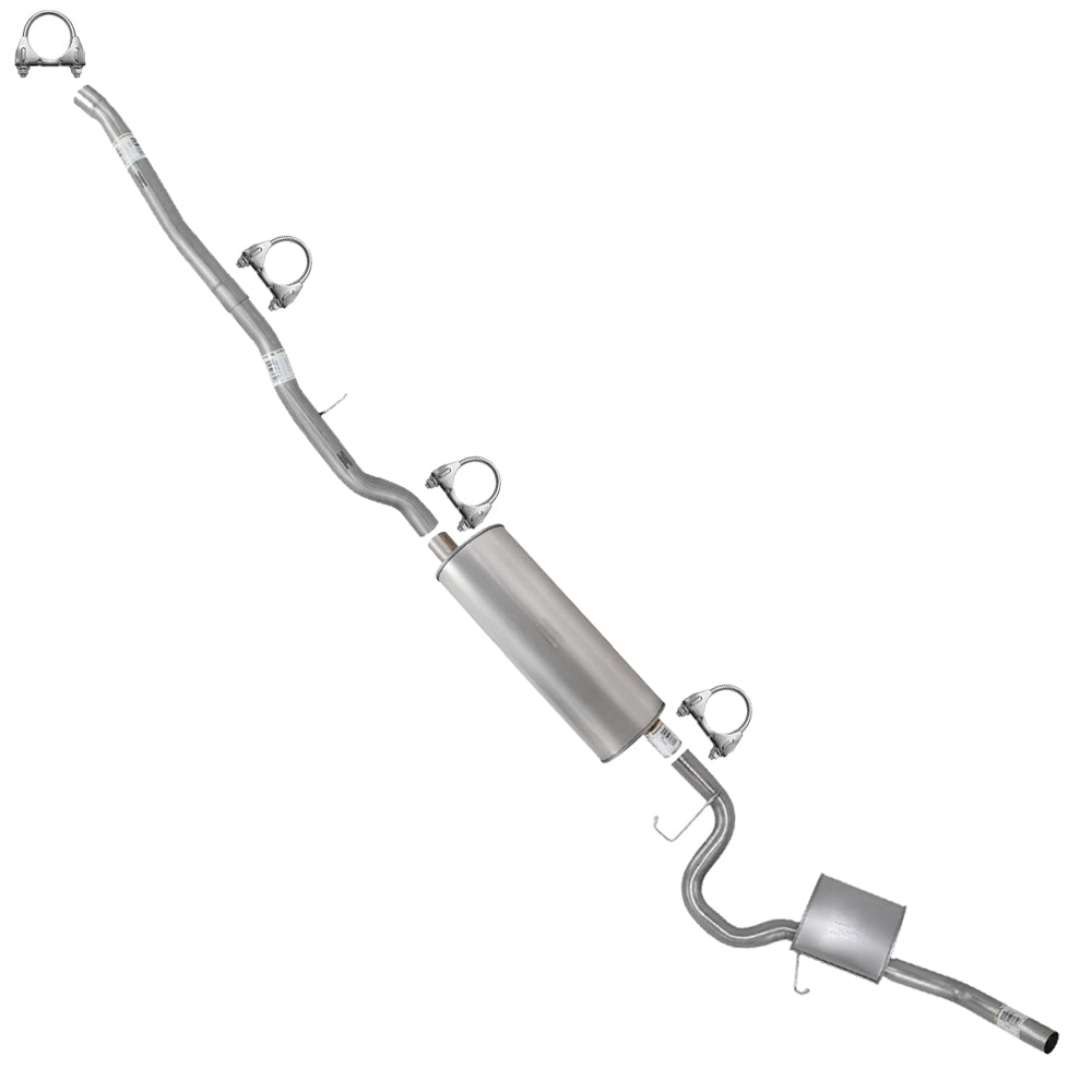 2007 Mitsubishi Raider 4.7L, 2008-2009 Mitsubishi Raider 3.7L Cat-Back Exhaust Kit | Stainless Steel