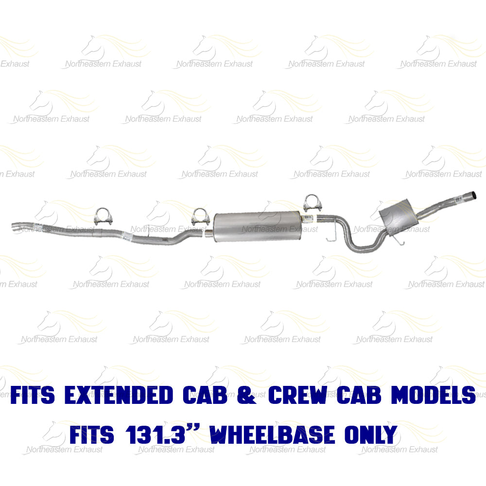 2007 Mitsubishi Raider 4.7L, 2008-2009 Mitsubishi Raider 3.7L Cat-Back Exhaust Kit | Stainless Steel