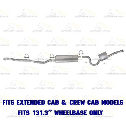 2007 Mitsubishi Raider 4.7L, 2008-2009 Mitsubishi Raider 3.7L Cat-Back Exhaust Kit | Stainless Steel
