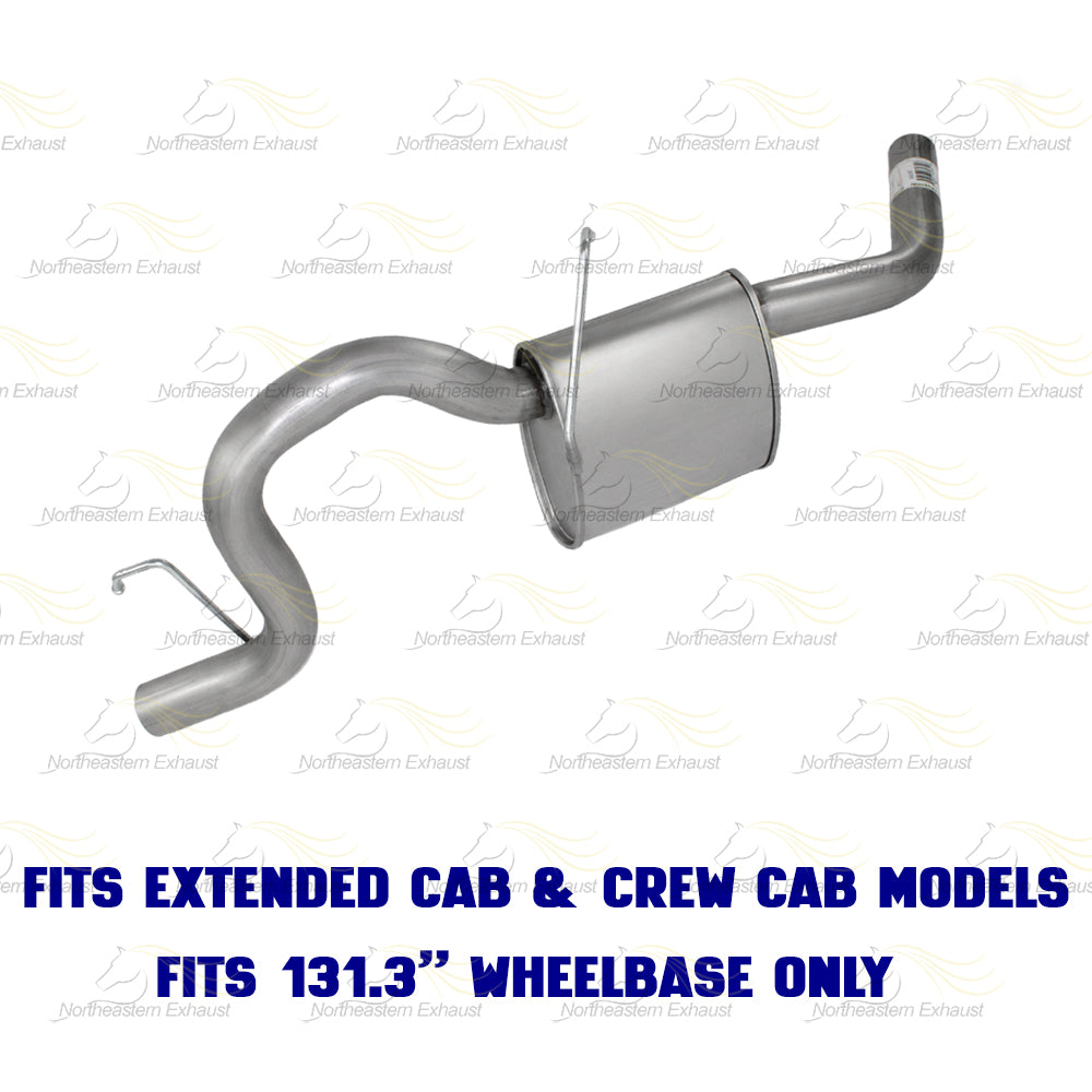 2007-2010 Dodge Dakota 3.7L Intermediate Pipe, Muffler & Tail Pipe Kit | Stainless Steel