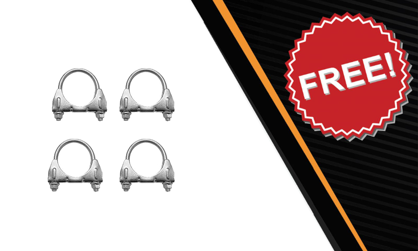 2007-2010 Dodge Dakota 3.7L Intermediate Pipe, Muffler & Tail Pipe Kit | Stainless Steel