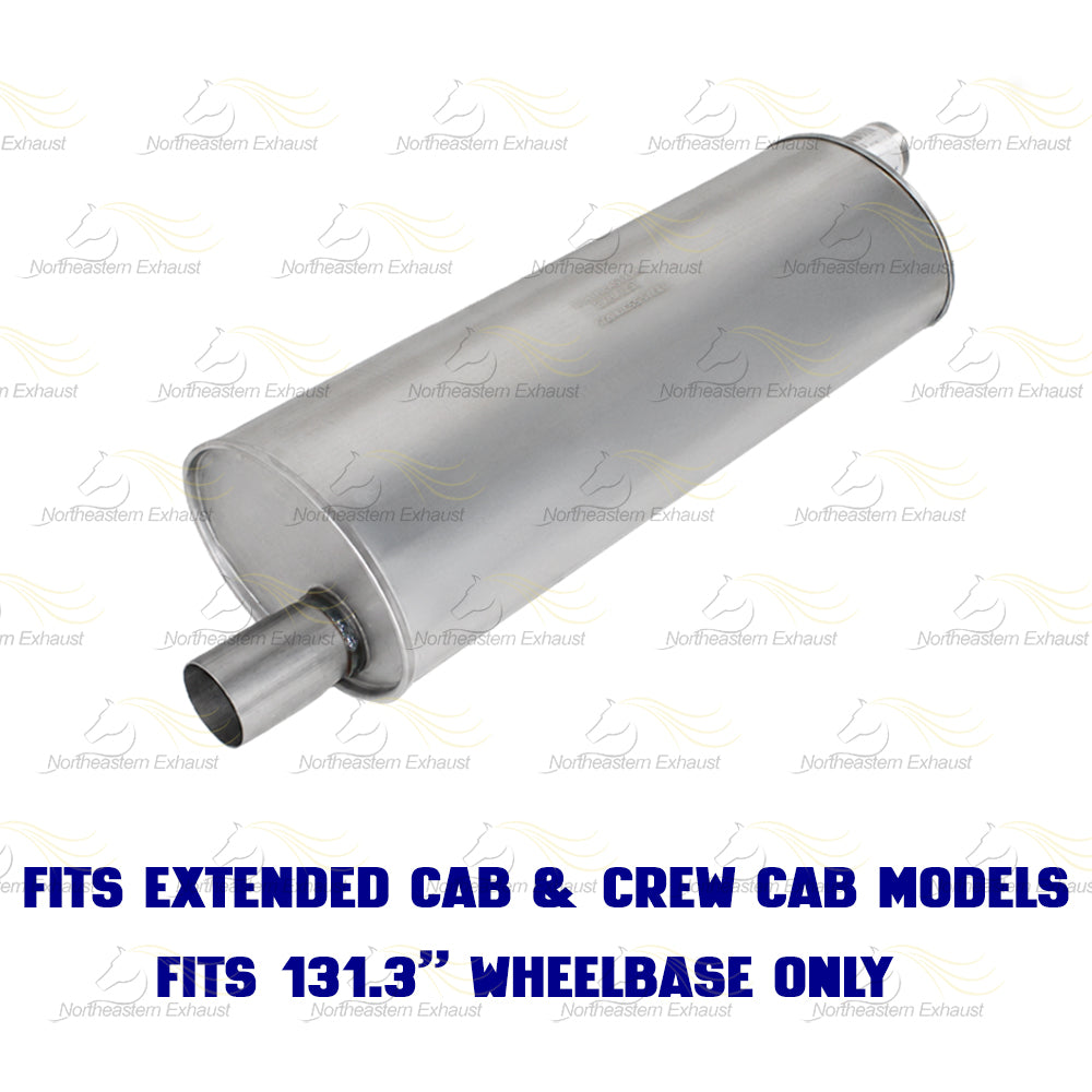 2007-2010 Dodge Dakota 3.7L Intermediate Pipe & Muffler Exhaust Kit | Stainless Steel