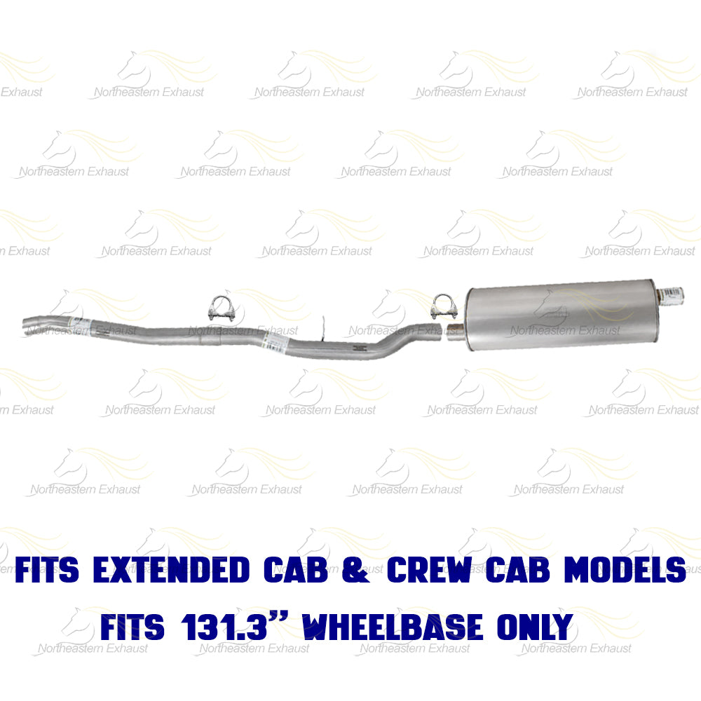 2007-2010 Dodge Dakota 3.7L Intermediate Pipe & Muffler Exhaust Kit | Stainless Steel