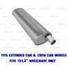 2005-2010 Dodge Dakota 4.7L Intermediate Pipe & Muffler Exhaust Kit | Stainless Steel