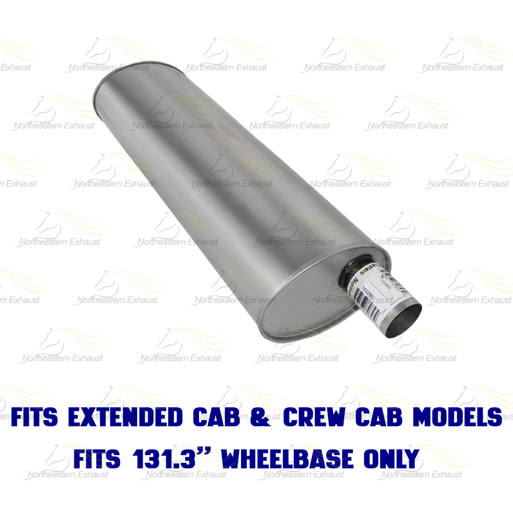 2005-2010 Dodge Dakota 4.7L Intermediate Pipe & Muffler Exhaust Kit | Stainless Steel