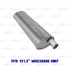 2011 RAM Dakota 3.7L & 4.7L Intermediate Pipe & Muffler Exhaust Kit | Stainless Steel