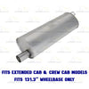 2006-2009 Mitsubishi Raider 3.7L & 4.7L Exhaust Muffler & Tail Pipe Kit | Stainless Steel