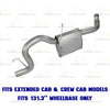 2006-2009 Mitsubishi Raider 3.7L & 4.7L Exhaust Muffler & Tail Pipe Kit | Stainless Steel