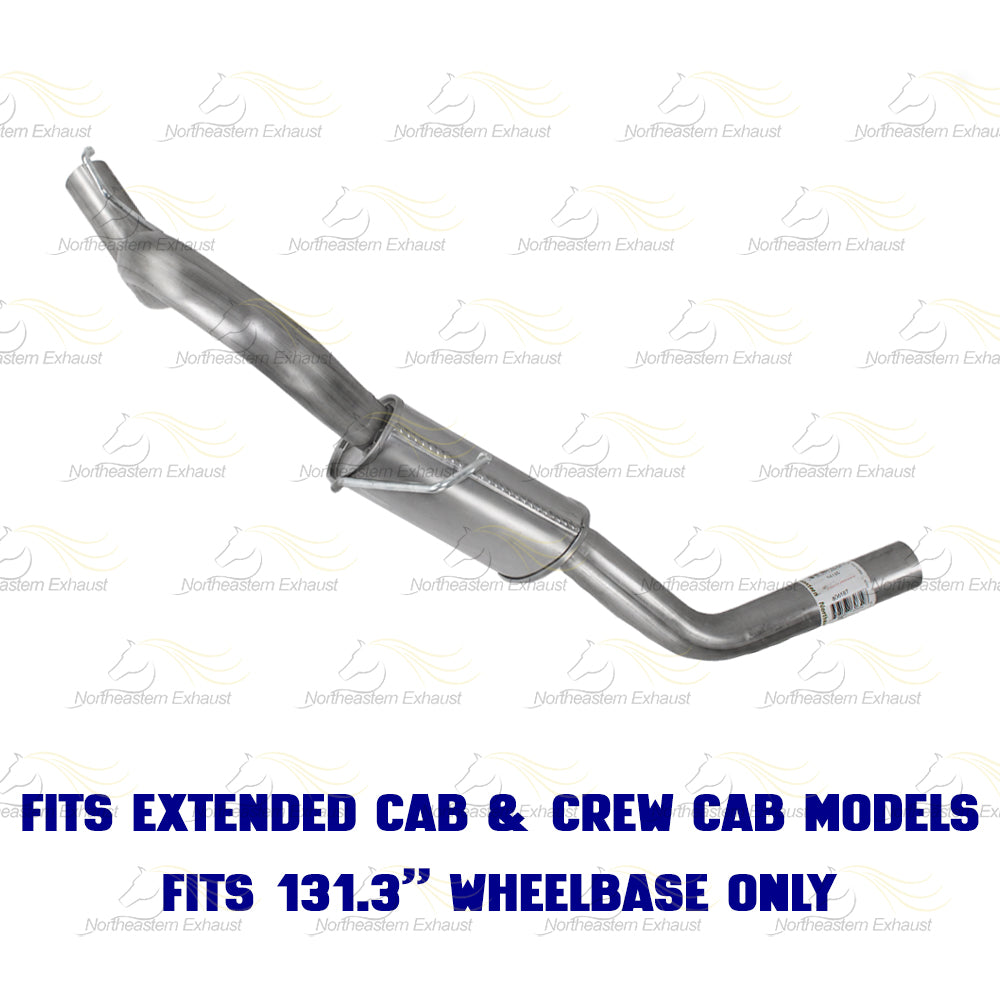 2006-2009 Mitsubishi Raider 3.7L & 4.7L Exhaust Muffler & Tail Pipe Kit | Stainless Steel